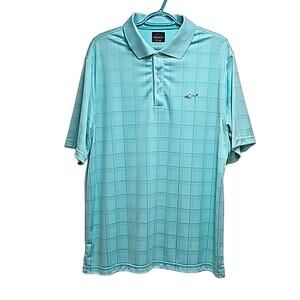 Greg Norman for Tasso Elba Mens Short Sleeve Play Dry Golf Shirt Collar Size L